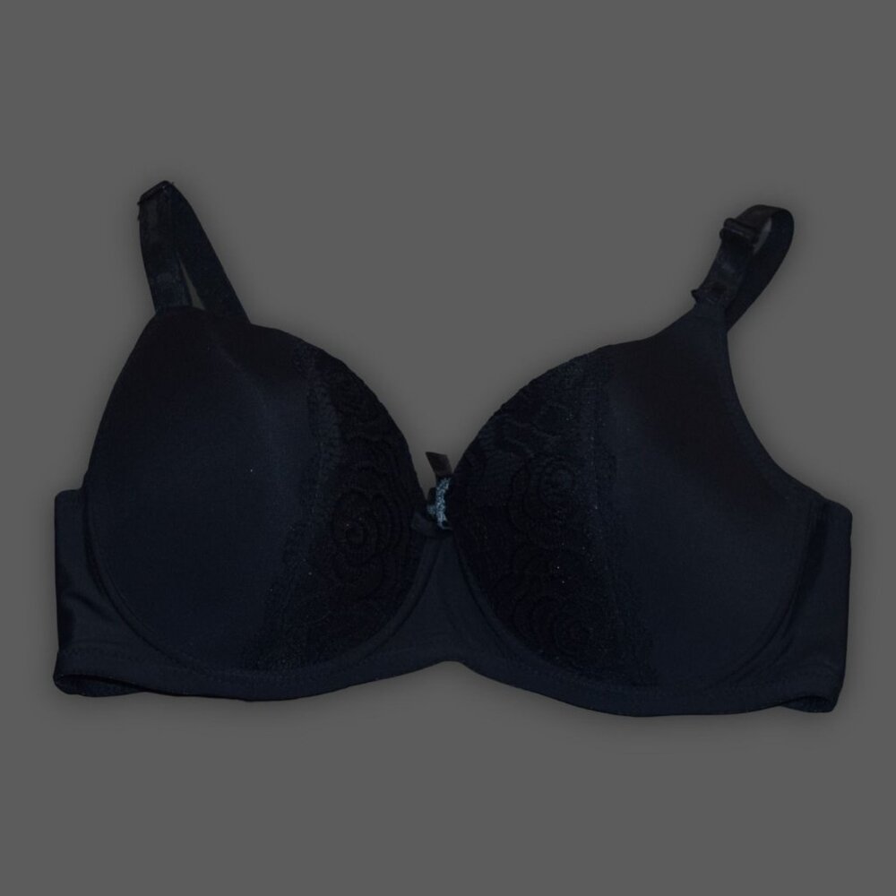 EMILY JOHNSON Women's Sz 38DD Black Bra - EXCELLENT CONDITION